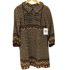 スナオクワハラ sunaokuwahara フロントギャザー 総柄 ワンピース レディース JPN：M 