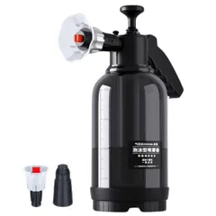 karim フォームガン 洗車 手動 噴霧器 泡 ノズル 蓄圧式 泡洗車 加圧 霧吹き 車 バイク シャンプー 発泡 カークリーナー スプレー 掃除 本体のみ (本体のみ) [本体のみ]