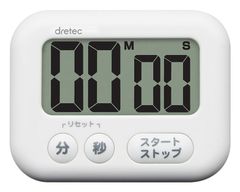 大画面タイマー「シャボン」　ホワイト　T-541WTSP
