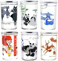 カップ酒 飲み比べセット 6本セット バンビカップ パンダカップ にゃんカップ 秋鹿 若鹿 御代櫻 志太泉 180mlのサムネイル