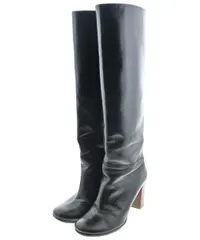 セリーヌ CELINE ロングブーツ 36.5 CELINE セリーヌ ロングブーツ レディース36 ブラック レザー