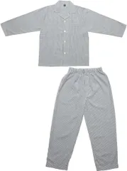 Y's factory パジャマ 上下セット メンズ 半袖 長袖 長ズボン 長パンツ 前開き ポケット セットアップ 肌に優しい 綿 100% ルームウェア さらさら 軽い 春 夏 秋 冬 Lサイズ( 長袖C,  L)