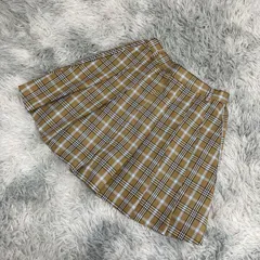 【WEGO】ウィゴー  ミニスカート【F】アメカジ  チェック柄  レディース  茶系  ブラウン【送料無料】