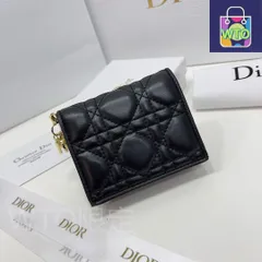 【今日特価】Dior ディオール ミニレディーディオールウォレット 羊皮革にトグルステッチクラシックデザイン