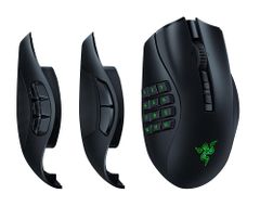 Razer レイザー Naga V2 Pro ゲーミングマウス ワイヤレス 無線 最大19+1ボタン 多ボタン 多ボタンマウス サイドボタンを2/6/12ボタンに付け替え可能