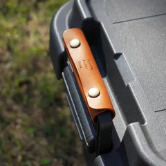 【2枚セット】４色展開　トランクカーゴ　グリップカバー　持ち手　本革　ハンドメイド　刻印