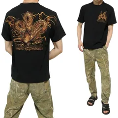 ゴジラ/Godzilla Tシャツ メンズ  刺繍 キングギドラ/King Ghidorah 半袖 メンズファッション 厚手 ブラック サイズM-L-XL GZL-2504