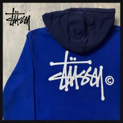 【希少カラー】ステューシー　パーカー　人気モデル　ビックロゴ　ショーンフォント