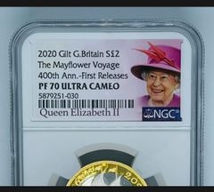 2020年 ロイヤルミント版 出航400周年 銀貨 エリザベス女王