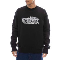 【SALE】2025春夏 新品【ELEMENT/エレメント】KSK GUARDIAN CREW トレーナー FBK メンズ BF021006