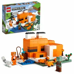 新品 どうぶつ 動物 テレビゲーム 男の子 プレゼント ブロック おもちゃ 女の子 21178 キツネ小屋 8歳以上 マインクラフト レゴ(LEGO)