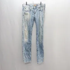 ◇ REPLAY リプレイ ウォッシュ加工 カジュアル スキニー パンツ サイズ26 ライトブルー系 レディース E  【1406050097639】のサムネイル