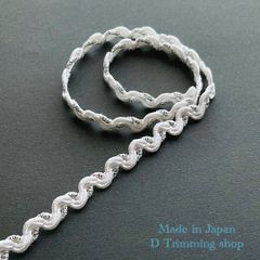 工場直販価格【日本製】4m☆ラメムカデ（リーフ）柄ブレード