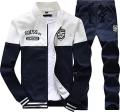 L_ホワイト [エアバイ] ジャージ メンズ 上下 セットアップ スエット トレーナー 上下セット 長袖 部屋着 スポーツ スウェット パンツ 2点セット 秋 冬 春 秋冬 韓国 仕事 通勤 刺繍 便利 細身 普段着 寝巻き 長ズボン トップス アウター リラ