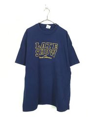 チャンピオン LATE SHOW プリント ネイビー ビックサイズTシャツ2XL 