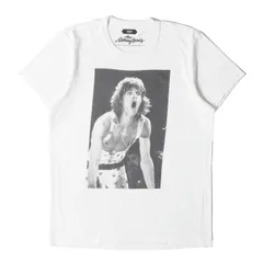 【美品】TMT ティーエムティー Tシャツ 白 ホワイト サイズ:L | 21SS ×The Rolling Stones ミック・ジャガー フォト Tシャツ | コラボ 半袖 ショート ハーフ スリーブ カットソー【メンズ】【中古】