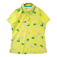 サイズ：42 VIVA HEART ビバハート  半袖ポロシャツ 総柄 イエロー系 [240101359377]# ゴルフウェア レディース ストスト