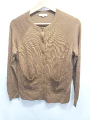 ◇ ⊇ PLST プラステ ウール混 長袖 ニット カーディガン サイズＭ ブラウン系 レディース E  【1507230010674】