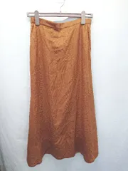 ◇ ⊂ green label relaxing UNITED ARROWS ロング丈 フレア スカート サイズ40 ブラウン系 レディース E  【1507160014001】