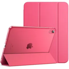 【在庫セール】JEDirect iPad（A16）ケース 第11/10世代（2025/2022モデル）用スリムスタンドハードバック ウェイクアップ/オートスリープ機能付き タブレットカバー (ピンク)
