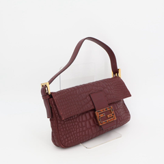 フェンディ Fendi  マンマバケット レザー ショルダーバッグ