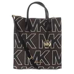 マイケルコース MICHAEL KORS MERCER NS ショッパートートバッグ ショルダーバッグ 2way 茶色 ブラウン 黒のサムネイル