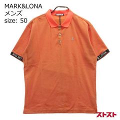 MARK&LONA ポロシャツ マークアンドロナ 迷彩スカル ハーフジップ 50