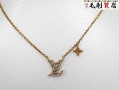 ルイヴィトン LOUIS VUITTON ネックレス･LV アイコニック M00596 ゴールド ストラス 美品 アクセサリー