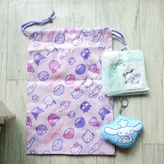 サンリオ シナモロール キーリング ポーチ ポチャッコ ミニタオル まとめ売り