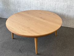 100cm丸型　コタツ　ヒーター無し　オーク突き板