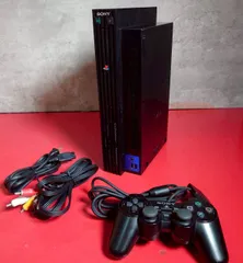■プレイステーション2本体 ブラック(SCPH-30000)　PS2ハード 【チャレンビー　ゲーム機本体】