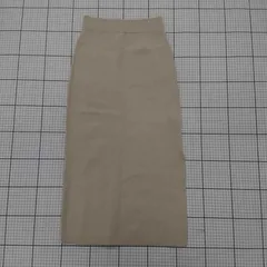 ◇ ⊇ SLY スライ ニット ロング タイト スカート サイズF ライトベージュ系 レディース E  【1508060012036】