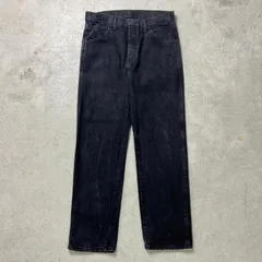 RUSTLER ブラックデニムパンツ ストレート メンズW32 