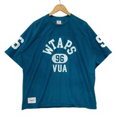 WTAPS ダブルタップス 25SS Qb / SS / Poly メッシュ フットボールシャツ Tシャツ ブルー サイズ3 正規品 / 51595のサムネイル