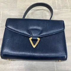 Ungaro ウンガロ　ネイビー ハンドバッグ クラシック　【61d01842】