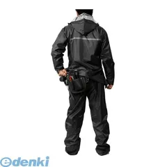 【新品・14営業日以内発送】Makku マック 4939108865173 AS－4000 いぶし銀 ブラック 4L レインウェアMakku バイク用品【沖縄離島販売不可】のサムネイル