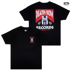 DEATH ROW RECORDS CIG Tシャツ【BLACK】 (L・XL・2XL)(デスロウレコード アパレル 服 通販 スヌープドッグ SNOOP DOGG ロゴ 半袖 ショートスリーブ)