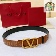 【今日特価】VALENTINO GARAVANI VLOGO SIGNATURE レザーベルト-1