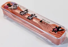 【456円ショップ】　ディズニー　ミニーマウス　スプーン＆フォークセット　スライドケース付