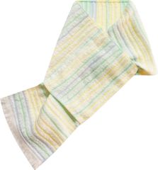【人気商品】成願 ECO de 冷感マフラー 日本製 夏 ひんやり クール ワンタッチクールマフラー 16×70cm イエロー マルチボーダー OTMB-100 YE