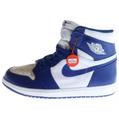 NIKE (ナイキ) AIR JORDAN 1 RETRO HIGH OG STORM BLUE エアジョーダン 1 レトロハイ ストームブルー ハイカットスニーカー ブルー/ホワイト US12/30cm 555088‐127