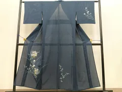 平和屋着物＊夏物　訪問着　絽　団扇　正絹　逸品　BAAT4052pk