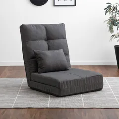タンスのゲン ソファーベッド 3WAY 1人掛け 幅60cm クッション付き 座椅子ソファー フロアソファー 座椅子 ロータイプ ソファ