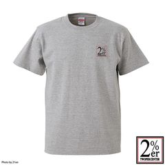 2%ER オリジナル  BOXロゴ TEE　グレー