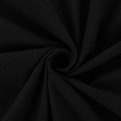 moonfarm 넬 원단 블랙 면 100% 편면 기모 폭 약 150cm 플란넬(2m)