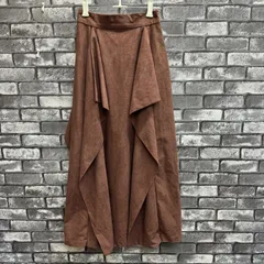 【used items】　【dazzlin】　ダズリン　レディース　ボトムス　スカート　フリル　ロング　秋　厚手　ブラウン　フリーサイズ
