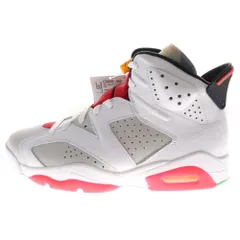 NIKE (ナイキ) AIR JORDAN 6 NEUTRAL GREY HARE エアジョーダン6 ニュートラルグレー ヘア ハイカットスニーカー ホワイト/レッド US9/27cm CT8529-062