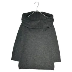 BURBERRY BLUE LABEL(バーバリーブルーレーベル) Long Sleeve Off-Turtleneck Knit 長袖 オフタートルネック ニット FBF06-631-08 38(M程度) グレー