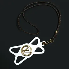 ルイ ヴィトン フォンホルダー ルイーズ iPhone 携帯 スマホケース ネックストラップ モノグラム シリコン ブロン ブラウン ホワイト 白 茶 ゴールド金具 M68962 箱付 LOUIS VUITTON（未使用　展示品）