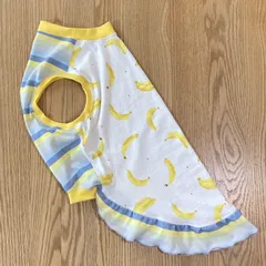 ★SALE★　4XL胴回81　バナナ×パレットボーダーBL　ワンピ風